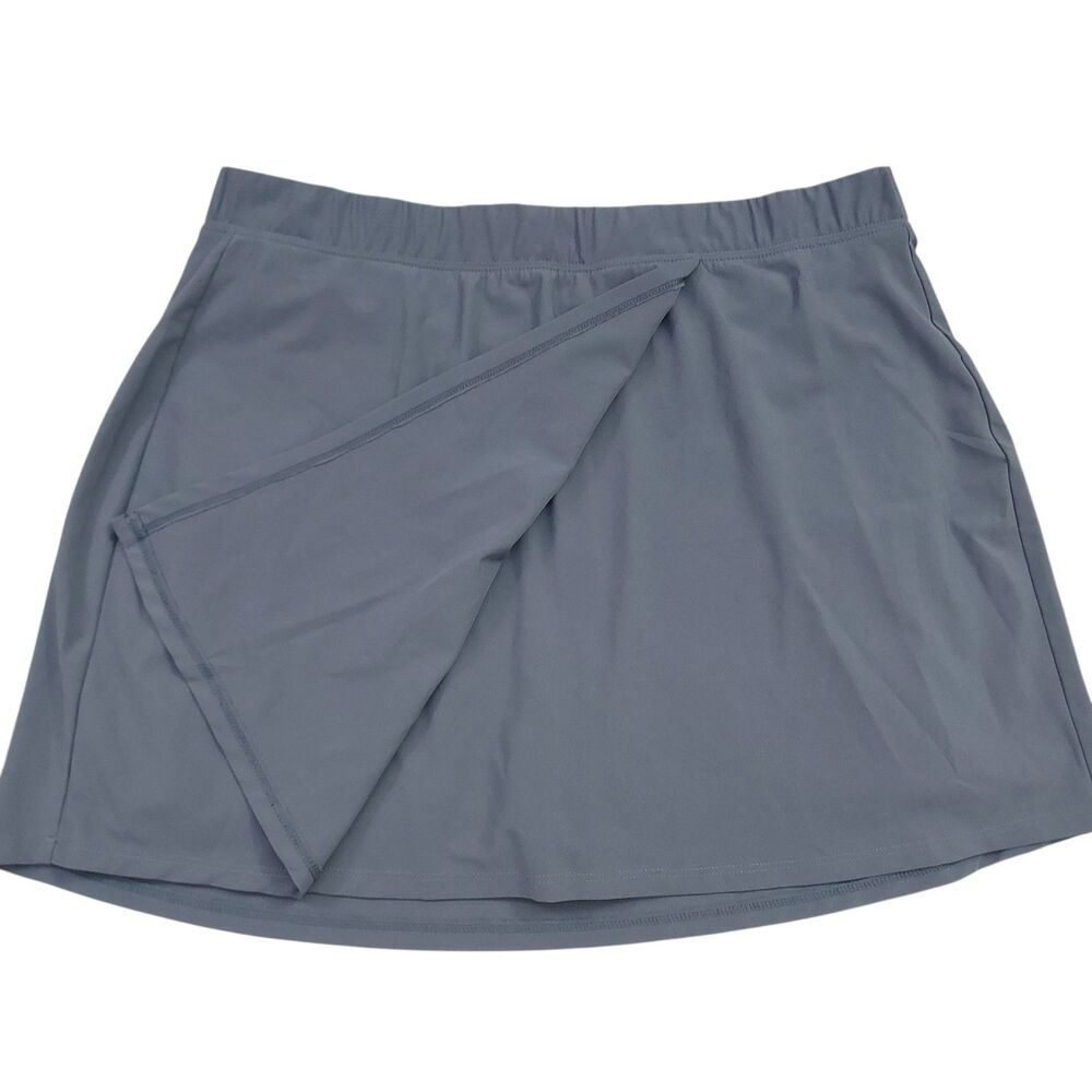 Abercrombie & Fitch Skorts Womens Large Gray Stretch Athletic Golf Tennis - Picture 3 of 10